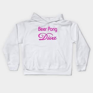 Beer Pong Diva Kids Hoodie